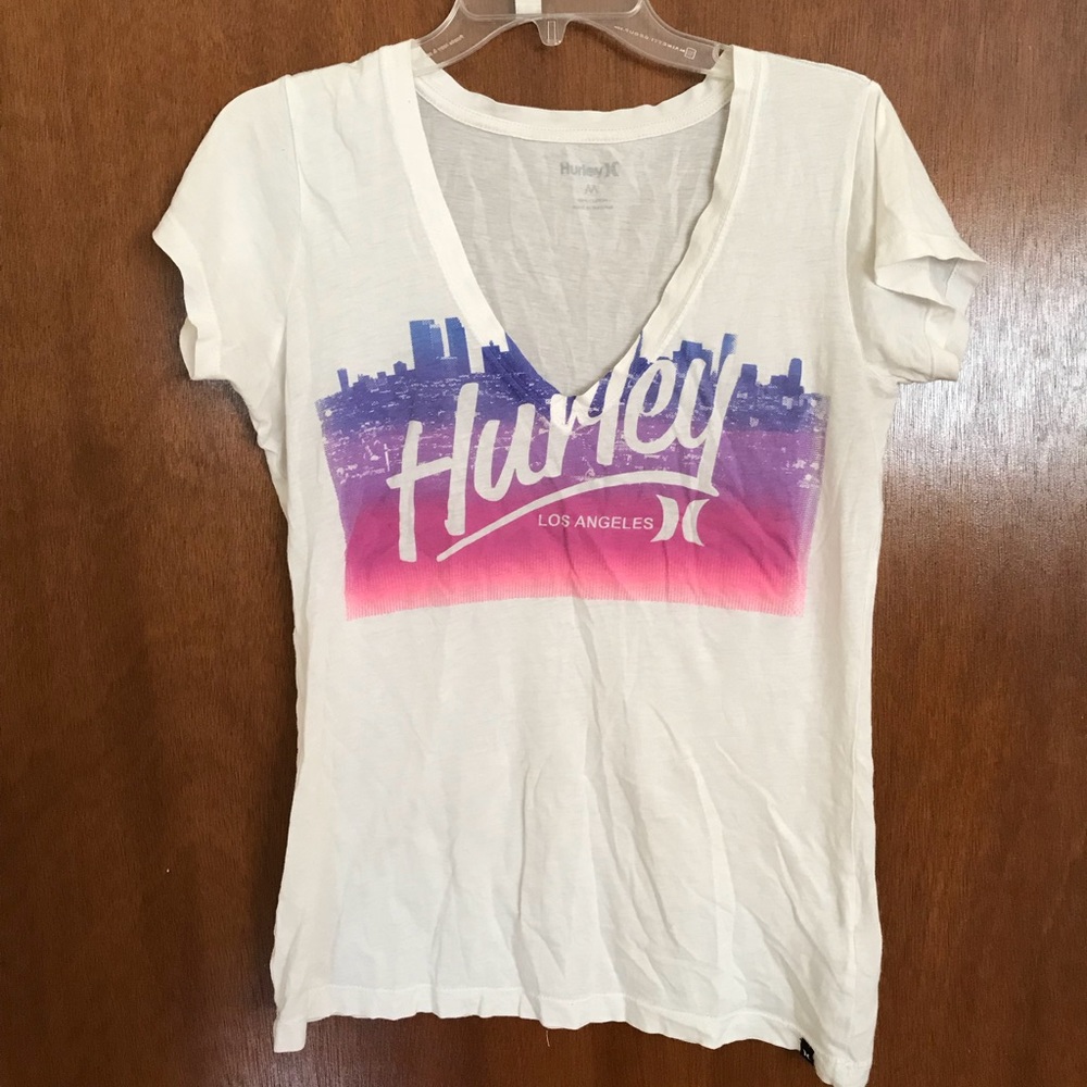 Hurley White V-Neck